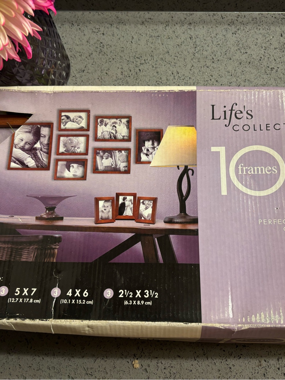 10-Piece Photo Frame Set in Brown